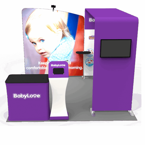 10x10 trade show booth 001 front revised