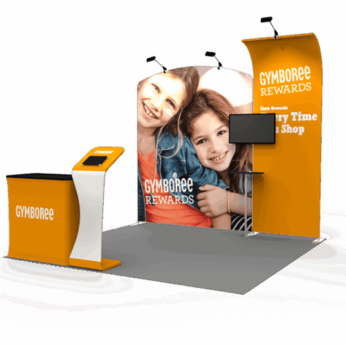 10x10 trade show booth 003 right