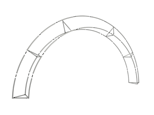 triangle tension fabric arch frame