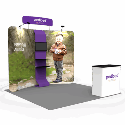 10x10 trade show booth 006 left
