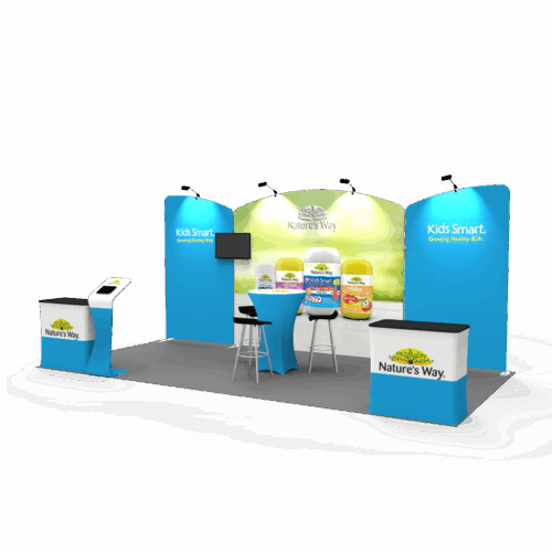 10x20 trade show booth 001 right