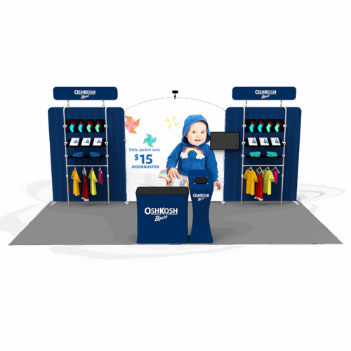 10x20 trade show booth 003 front