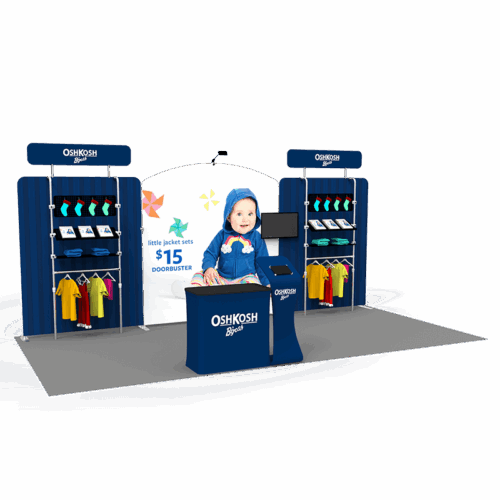 10x20 trade show booth 003 left