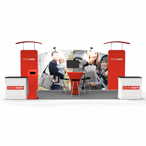 10x20 trade show booth 006 front