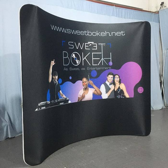 10ft Curved Tension Fabric Display