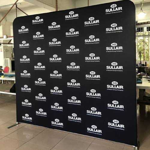 step and repeat straight tension fabric backdrop sullair1