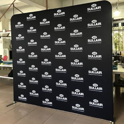 8ft straight tension fabric displays step