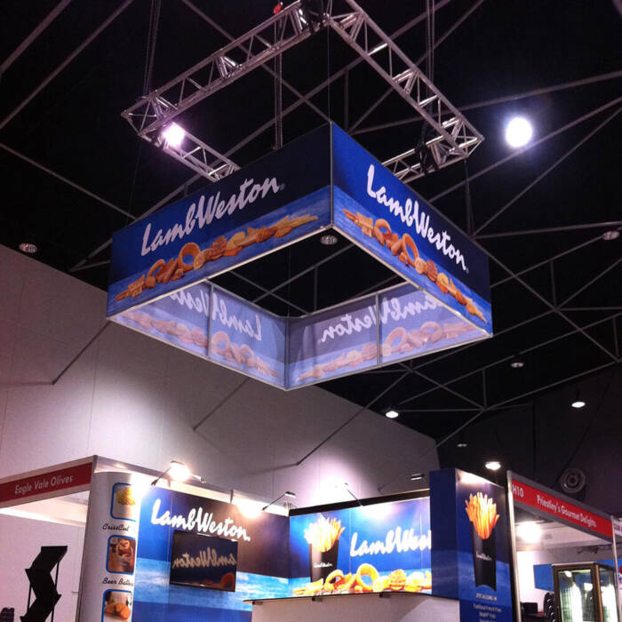 Square Trade Show Hanging Sign - Image 2