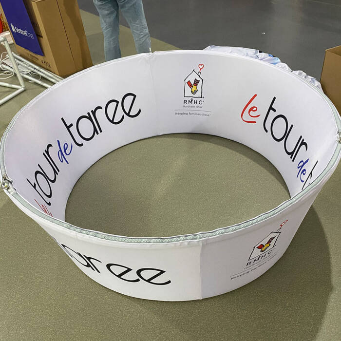 Tapered Trade Show Hanging Sign - Image 8