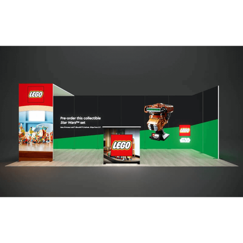 Backlit 10x20 Trade Show Display TSD003 front feature