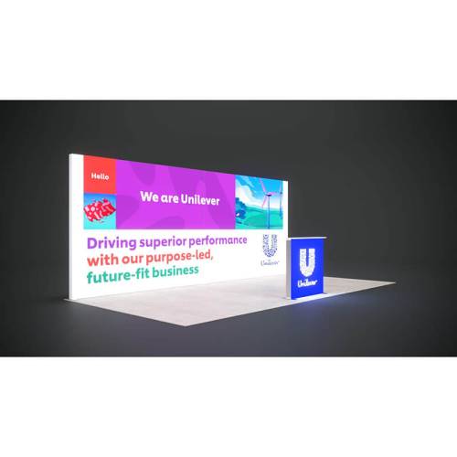 Backlit 10x20 Trade Show Display TSD004 right