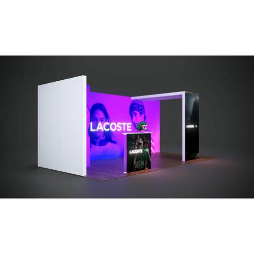 Backlit 10x20 Trade Show Display TSD005 right