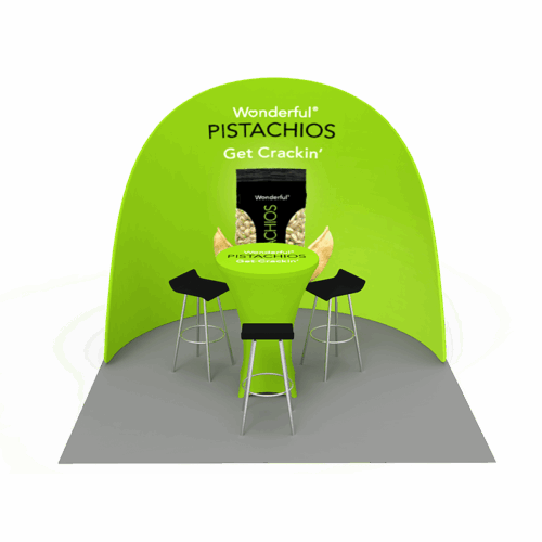 10x10 trade show booth 007 front