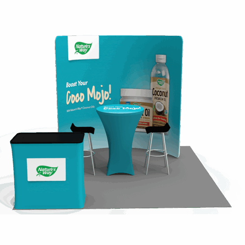10x10 trade show booth 008 front