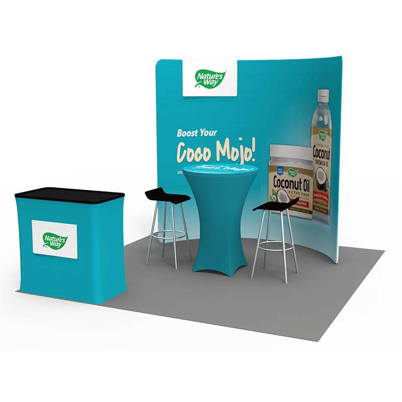 10x10 trade show booth 008 right