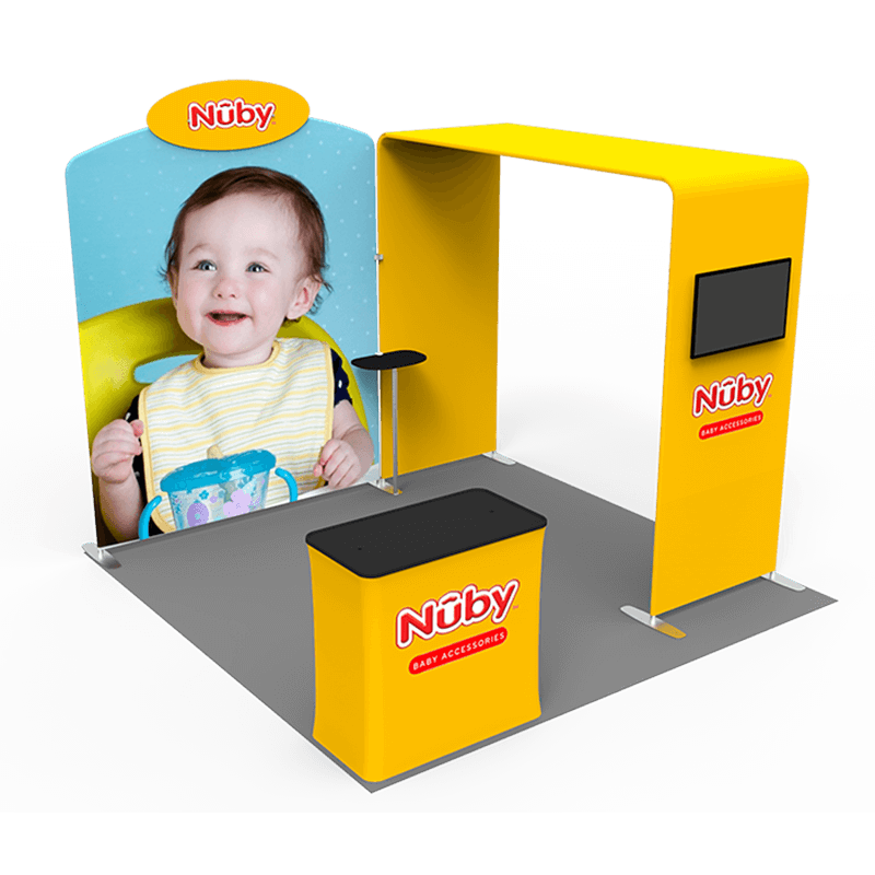 10x10 trade show booth 009 left