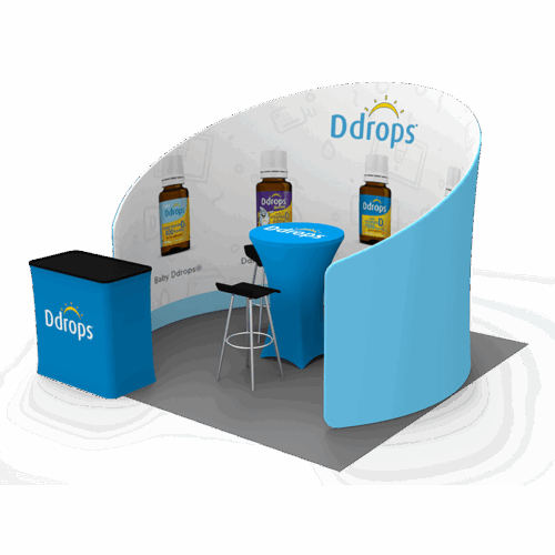 10x10 trade show booth 010 right