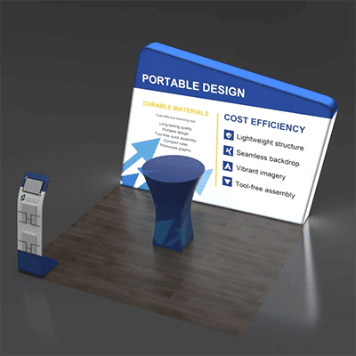backlit tension fabric booths