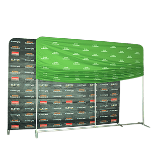 straight tension fabric backdrop menu image