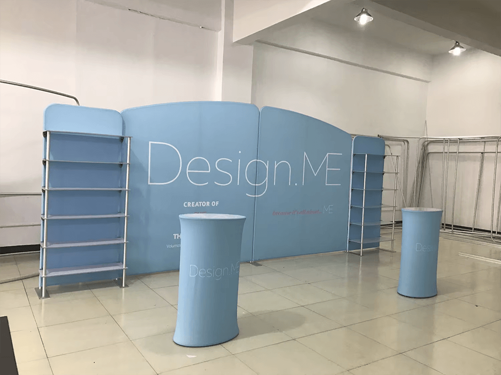 10x20 tension fabric booth work design me