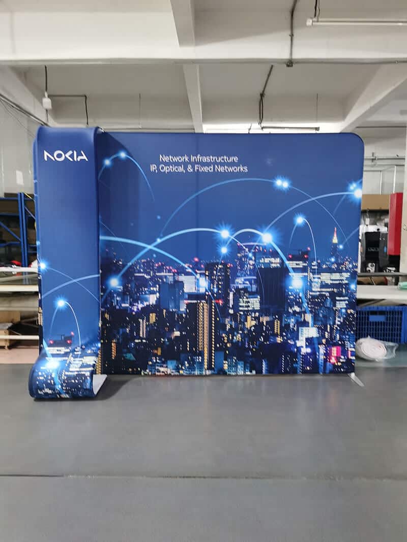 noka 10ft booth work night view