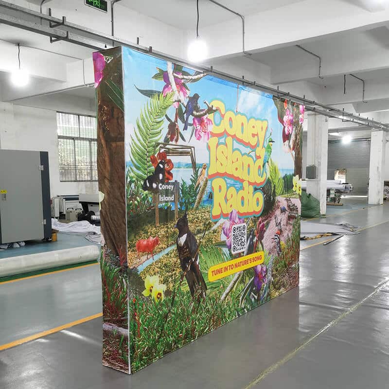 tension fabric pop up backdrop work zoo