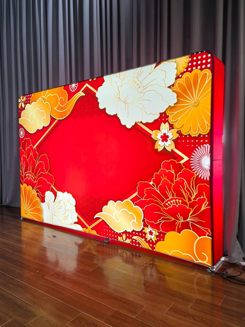 backlit wallbox recent work red