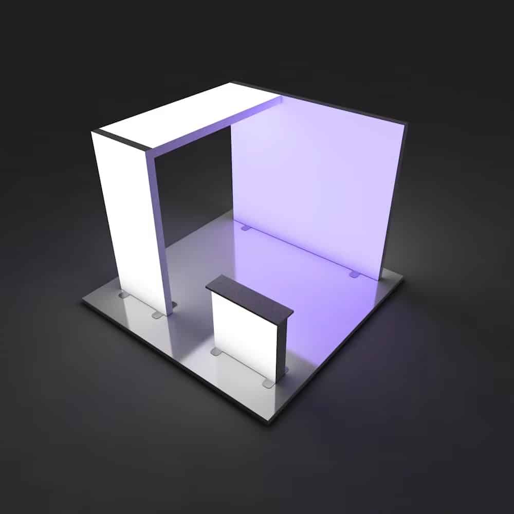 home page backlit booth image